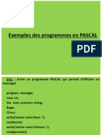 Travaux Pratique Pascal