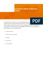 4 Teoría General de La Prueba Judicial. Sistema de Valoración de Pruebas