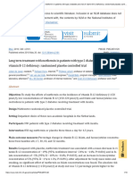 Long Term Treatment With Metformin in Patients With Type 2 Diabetes and Risk of Vitamin B-12 Deficiency: Randomised Placebo Controlled Trial