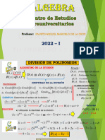 Clase 1 de Divisiòn de Polinomios Secciòn G