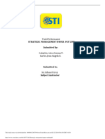 Strategic Management Paper Outline PDF