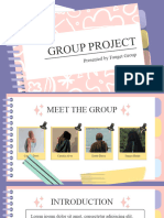 Pastel Spiral Notebook Group Project Presentation