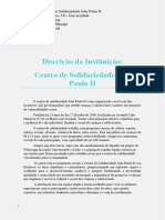 Relatório de Discrição de Instituição