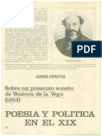 Poesia Politica en El Xix: Sobre Un Presunto Soneto de Ventura de La Vega