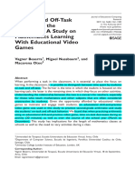 Beserra, Nussbaum, & Oteo (2019) On-Task and Off-Task Behavior - . - Mathematics Learning With Educational Video Games