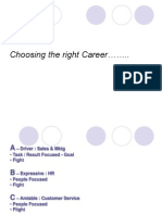 Choosing The Right Career .