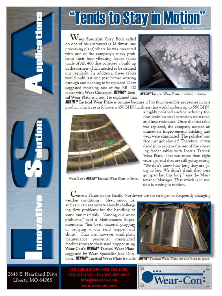 Tends To Stay in Motion-INERTIA | PDF | Wear | Secondary Sector Of The ...