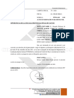 Varillas Quispe Anggue - Pongase Los Autos en Despacho para Resolver - Se Deje Sin Efecto - 27-09-21