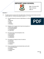 Grade 10 Term 1 Class Test 1