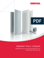 SIMONA PVC-C CORZAN Engineered From Post-Chlorinated PVC For Exceptional Performance