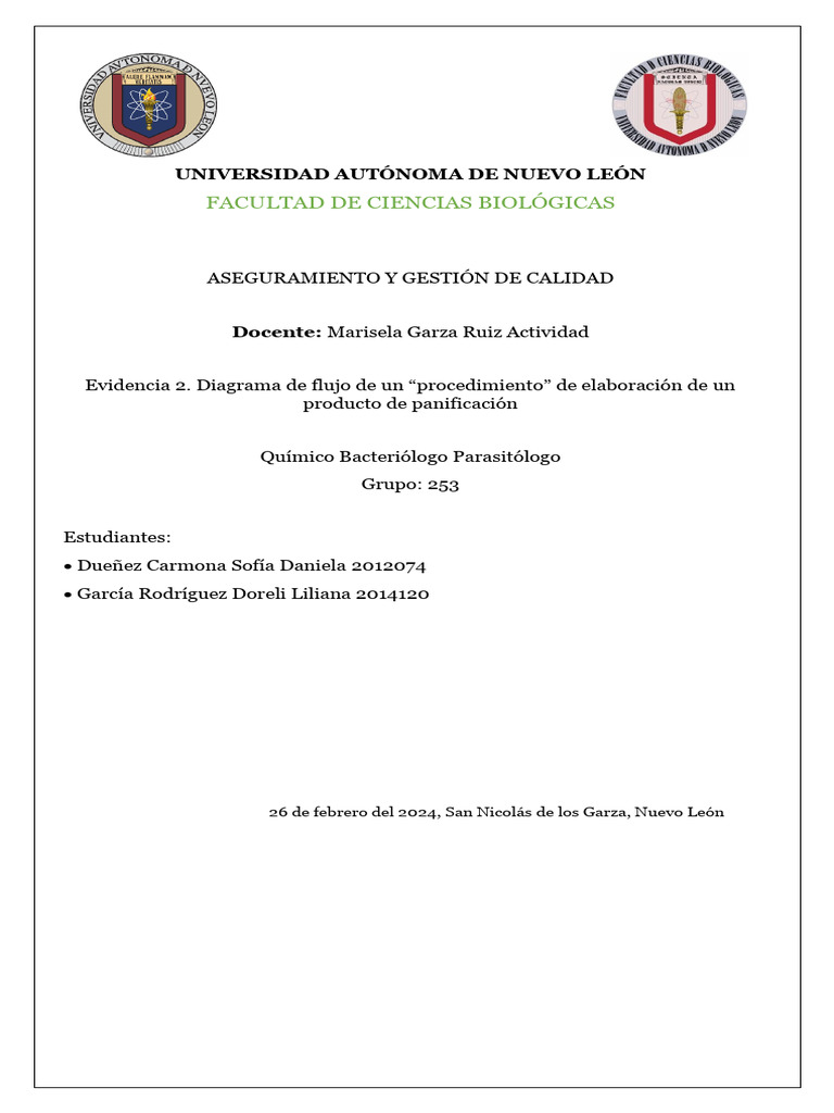 Diagrama de flujo para panificación | PDF