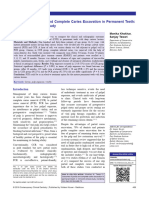 Outcomes of Partial and Complete Caries Excavation in Permanent Teeth A 18 Month Clinical Study