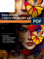 Philippine Contemporary Arts Lesson 1