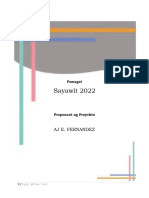 Sayawit 2022: Aj E. Fernandez