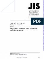 JIS G 3128 High Yeild Strength Plates For Welded Structure