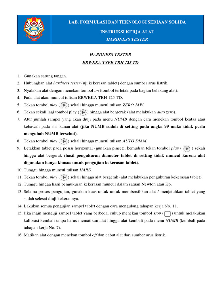 Sop For Calibration Of Hardness Tester vrogue.co