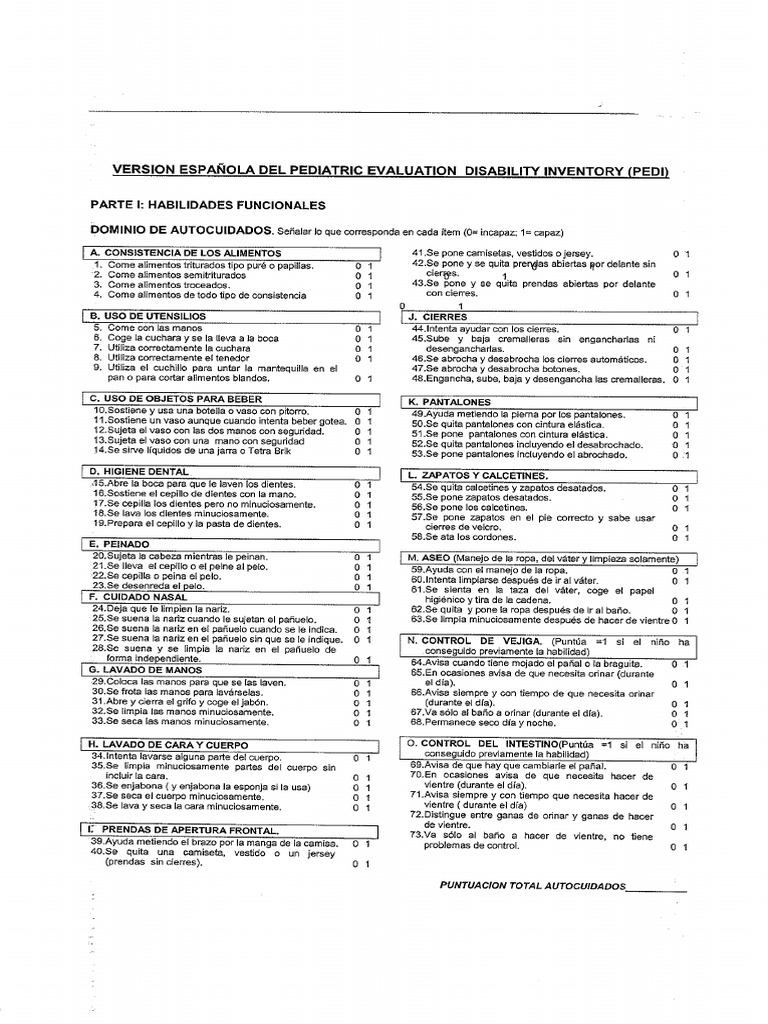 PEDI | PDF