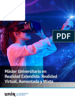 Máster Universitario en Realidad Extendida.. Realidad Virtual, Aumentada y Misxta