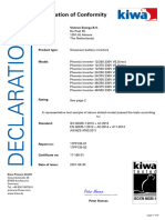 Certificate Safety IEC 60335 1 AS NZS 4736 Phoenix Inverter VE - Direct 250 375 500VA