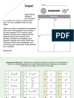 Laws of Exponents Passport MT10 AN03