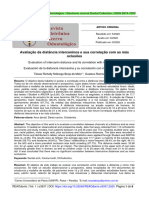 Avaliação Da Distância Intercaninos e Sua Correlação Com As Más Oclusões