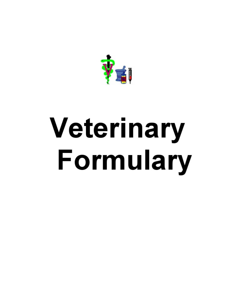 Veterinary Formulary PDF Pharmaceutical Drug Anesthesia