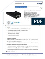 Hr900-Afg-N301 - 10/100/100M 30W Poe Injector: Shenzhen Hong Rui Optical Technology Co., LTD