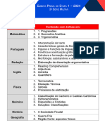 Ementa - P1 - 2 Série Militar