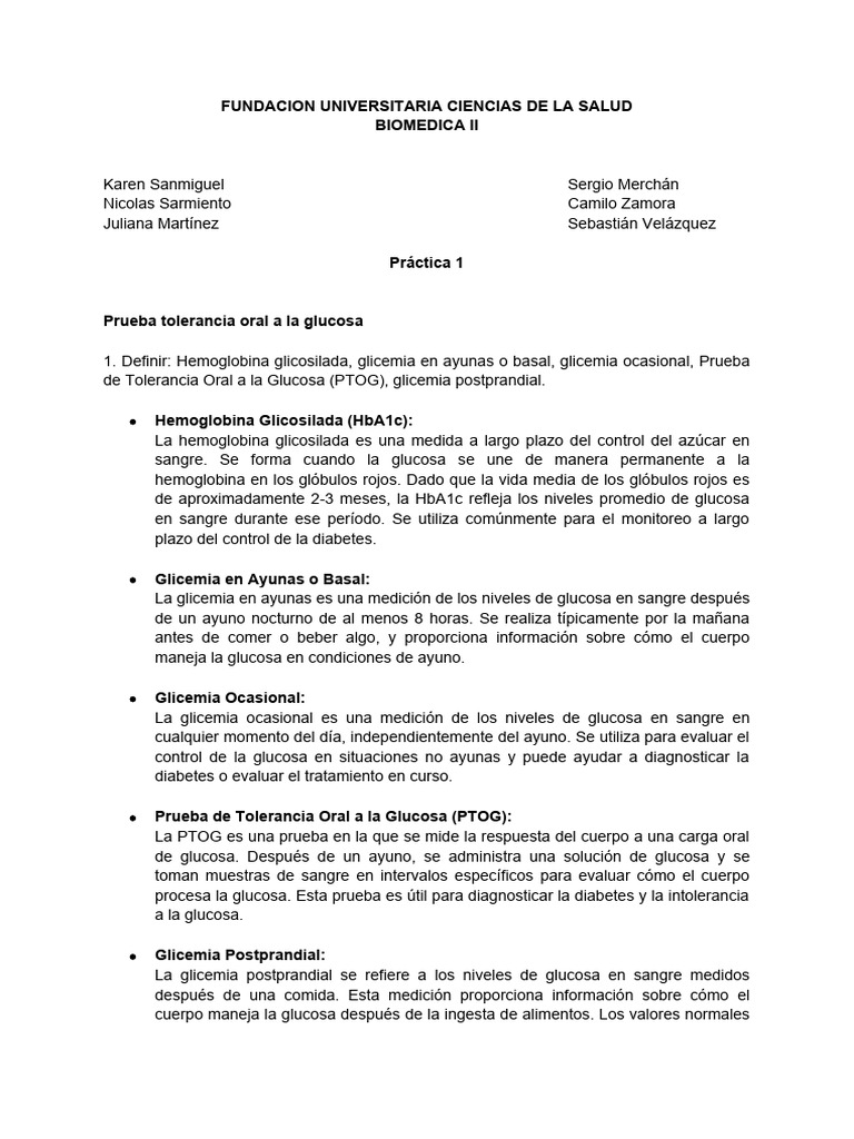 Diagnóstico y Pruebas de Diabetes | PDF | Coagulación | Transaminasa
