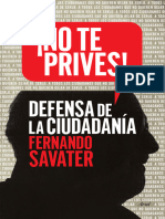 3° No Te Prives. Defensa de La Ciudadanía - Fernando Savater