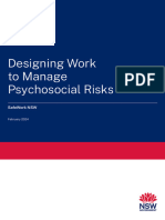 Designing Work To Manage Psychosocial Risks by NSW Government