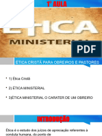 1° Aula Etica Ministerial