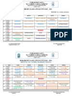 Horario de Clases Séptimo A 2023-2024