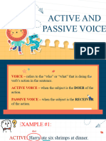 Active and Passive Voice