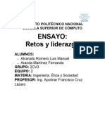 Ensayo - Retos y Liderzgo - Equipo 2 - 2CV3 