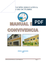 Manual de Convivencia 12 de Octubre 2019