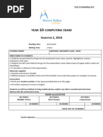 Year 10 Computing Exam
