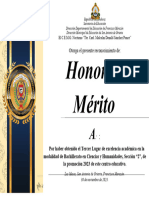 Diploma de Excelencia