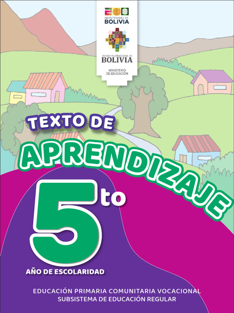 Texto de Aprendizaje 5to Primaria 2024 | PDF | Poesía | Diccionario