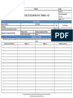 Análisis de Seguridad en El Trabajo - Ast: Datos Generales