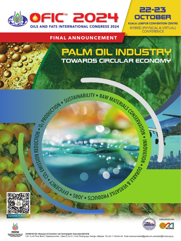 OFIC 2024: Circular Economy in Palm Oil | PDF | Palm Oil | Nutrition