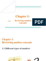 Reviewing Number Concepts