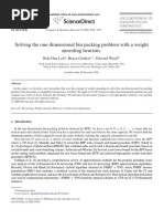 2008 Solving The One-Dimensional Bin Packing Problem With A Weight