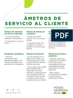 Parámetros de Servicio Al Cliente