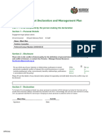 Conflict of Interest Declaration Form July 2022