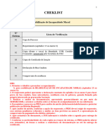 Checklist 11 - Reabilitação de Incapacidade Moral