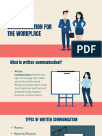 Written Communication For The Workplace
