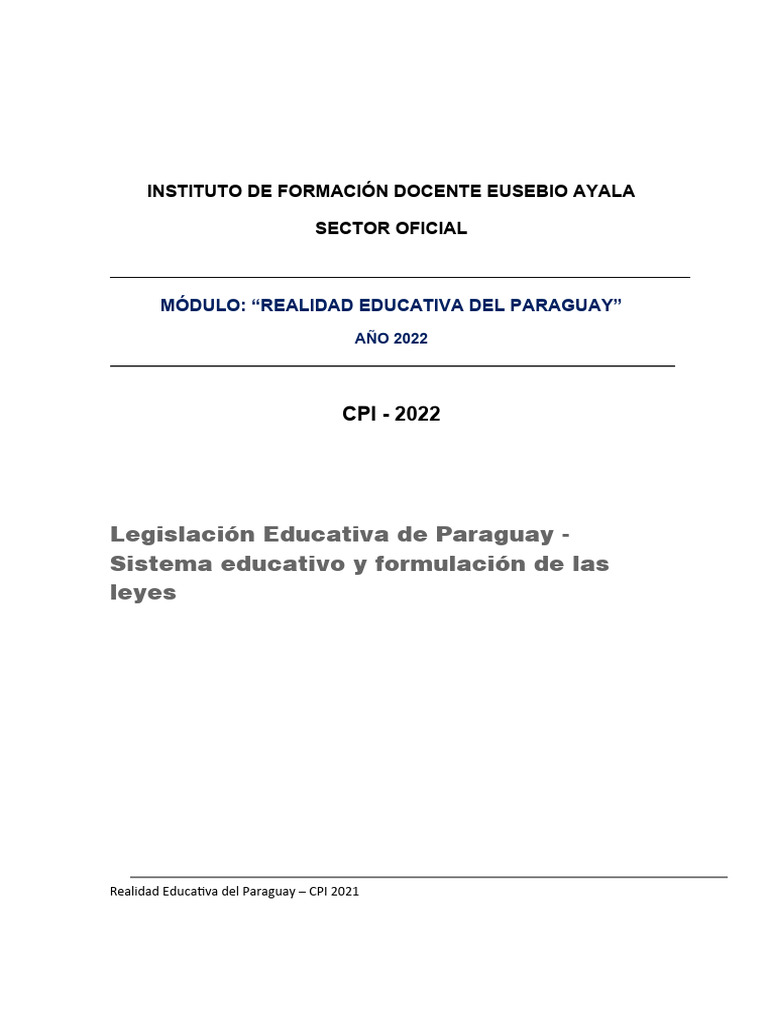 Realidad Educativa en Paraguay 2022 | PDF | Enseñando | Universidad