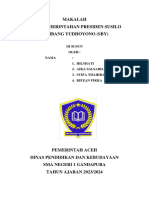 Makalah Masa Pemerintahan Presiden Susilo Bambang Yudhoyono