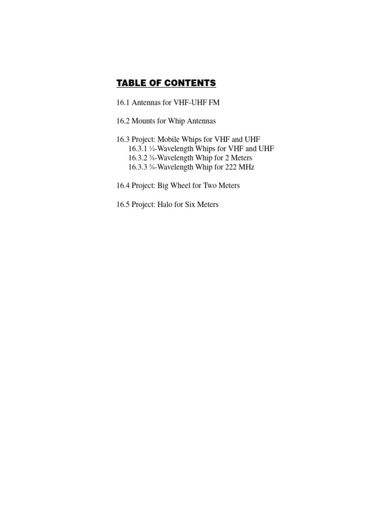 Antenna fundamentals pdf antenna radio very high frequency
